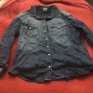 Jean button up